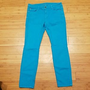 Michael Kors skinny jeans - teal/turquoise